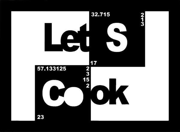 TABLALC SSDECO.es | Cuadro Decorativo Let's Cook - Arte en Madera Negro, 41x30 cm - Decoración Moderna para Salón, Comedor y Cocina